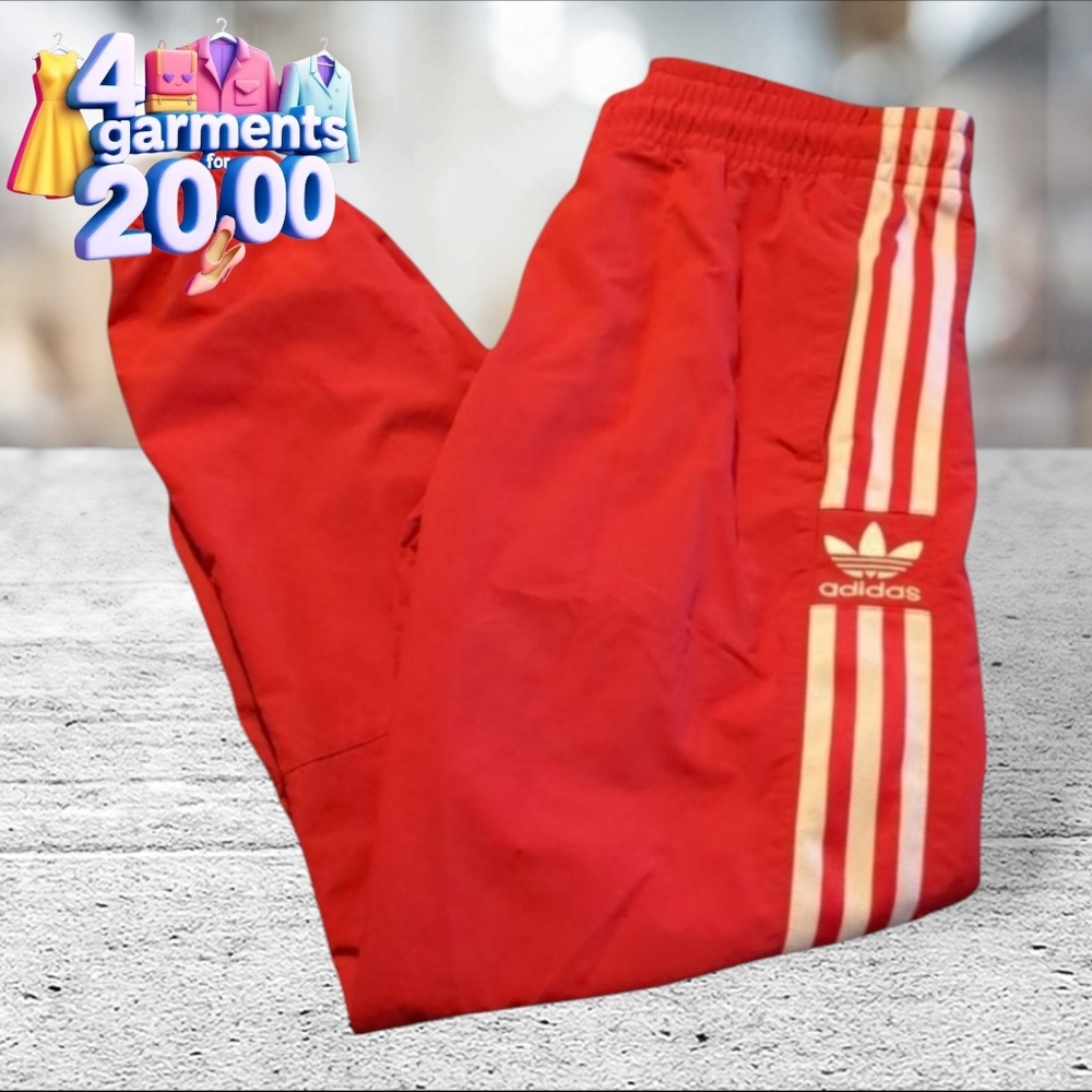 Adidas nylon joggers track basketball warmup pants size M 11-12Y